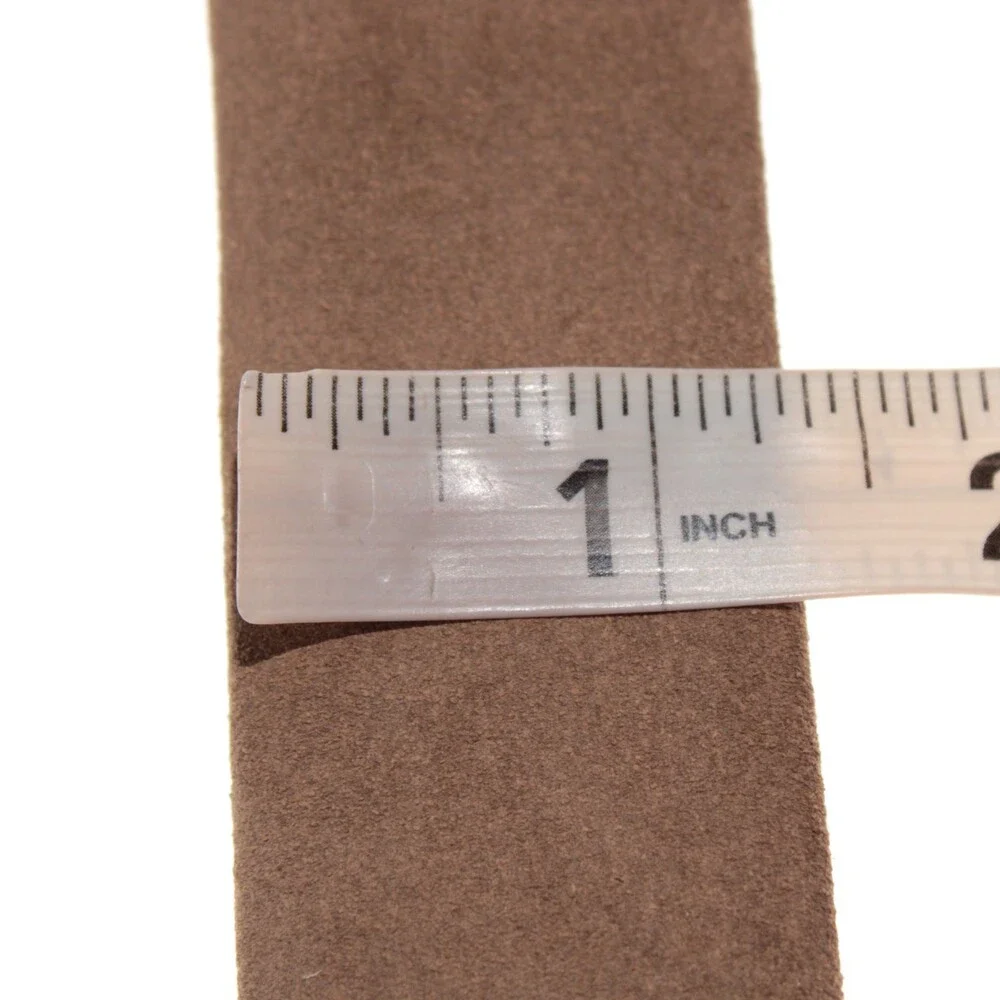 Di Bianco NWT Cut to Size Dress Belt In Solid Brown Suede Leather One Size
